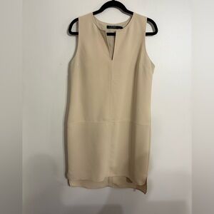 Ralph Lauren Tan Asymmetrical Sleeveless Dress Size 8
